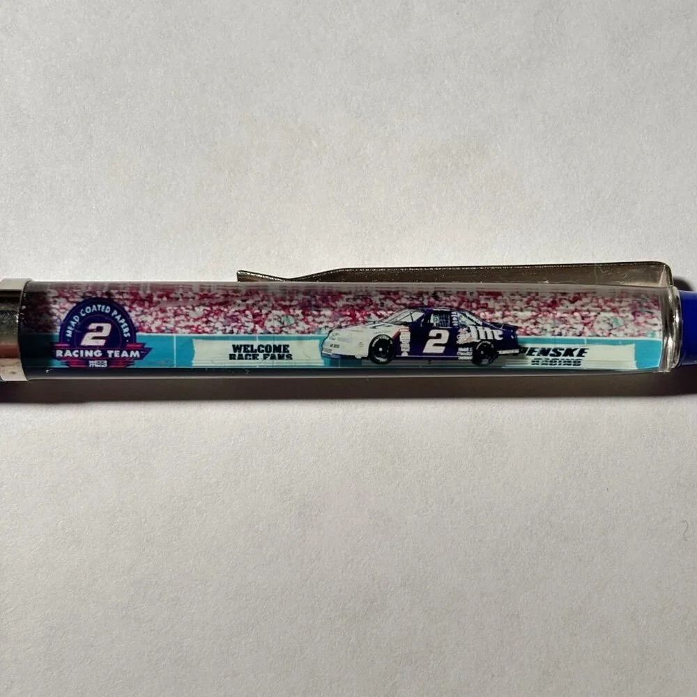 Mead Coated Papers Nascar Racing Team #2 Sponsor Racecar Floaty Pen Speedway